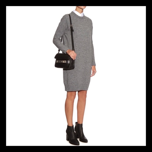 Acne Studios Oversized Gray Lambswool Sweater Dress - Size Small - Picture 6 of 17